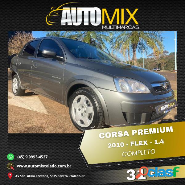 CHEVROLET CORSA SED. PREMIUM 1.4 8V ECONOFLEX 4P CINZA 2010