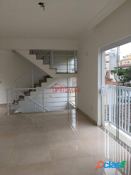 Casa alta triplex Aparecida, Santos 2 vagas