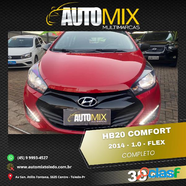 HYUNDAI HB20 COMF.C.PLUSC.STYLE 1.0 FLEX 12V VERMELHO 2014