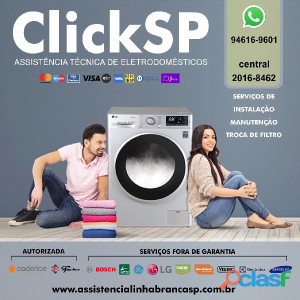 Serviço reparos para lava e seca da ClickSP