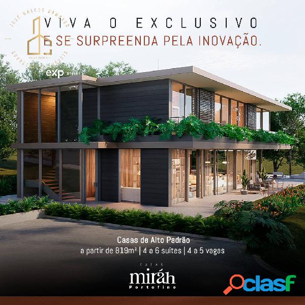 Casas Mirah! Alto luxo a beira da represa!