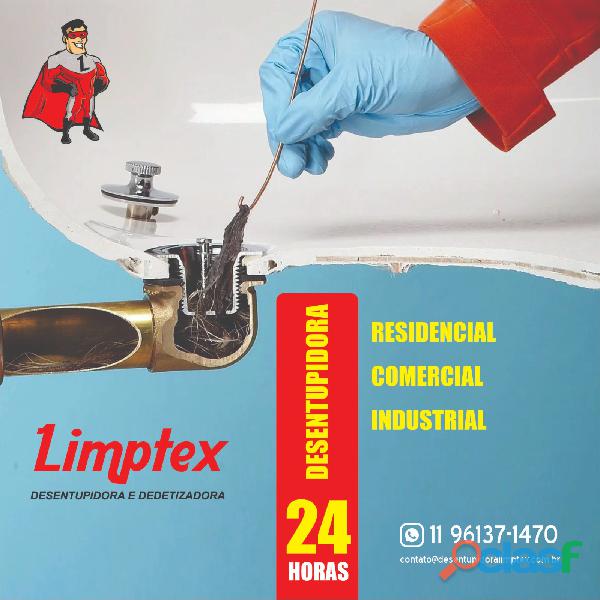 Desentupidora e dedetizadora é com a Limptex em São Paulo