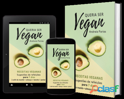 Ebook de receitas veganas, fáceis e barata