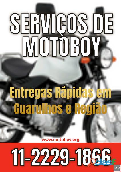 Entregas Rápidas com Motoboy em Cumbica Tel: 11 2229 1866