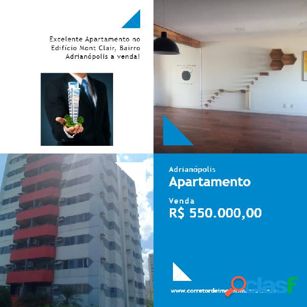 Excelente Apartamento no Edifício Mont Clair, Bairro