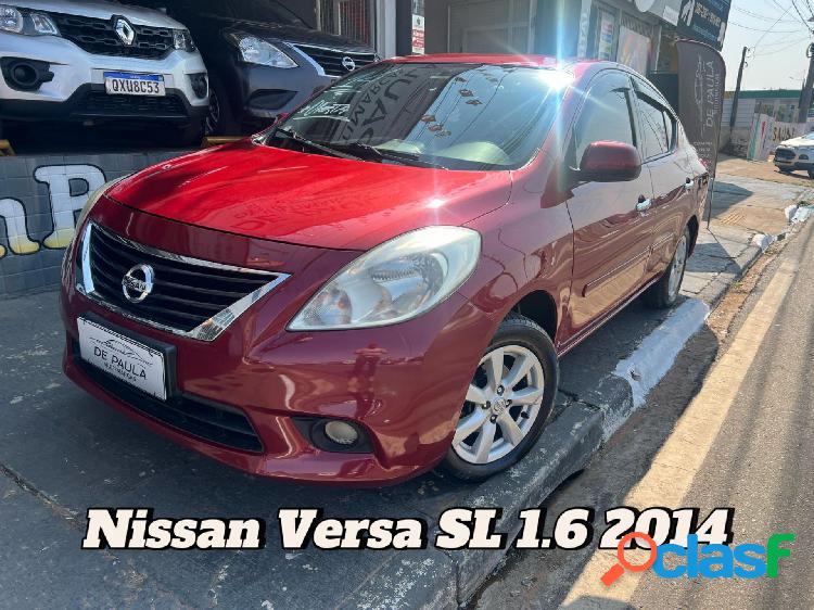 NISSAN VERSA SL 1.6 16V FLEX FUEL 4P MEC. VERMELHO 2014 1.6