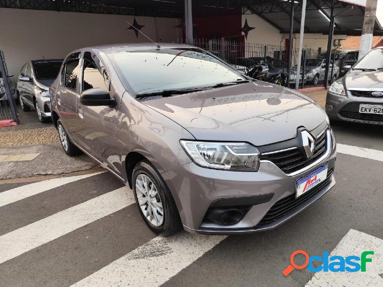 RENAULT LOGAN LIFE FLEX 1.0 12V 4P MEC. CINZA 2021 1.0 FLEX
