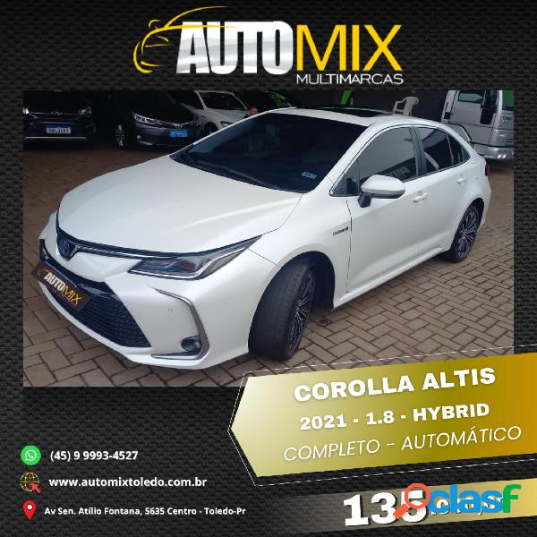 TOYOTA COROLLA ALTIS PREM. 1.8 AUT. (HIBRIDO) BRANCO 2021