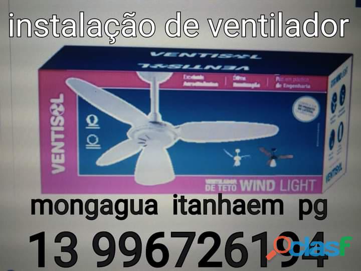 Ventilador de teto instalação