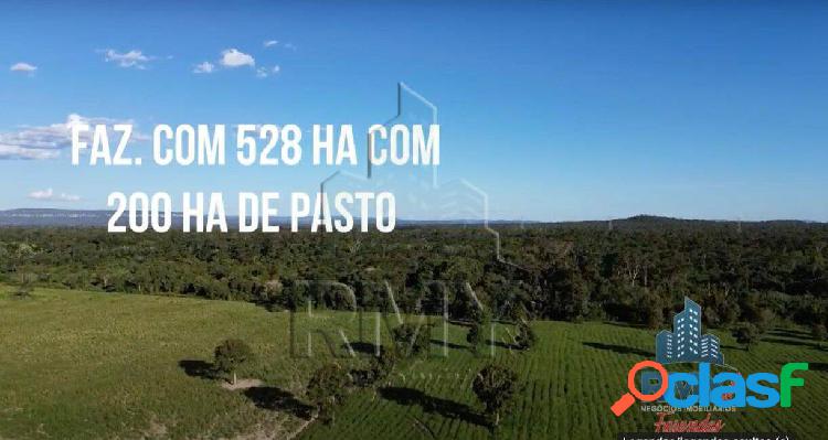 fazenda com 528 há com 200 ha pasto a 40 km de cuiaba