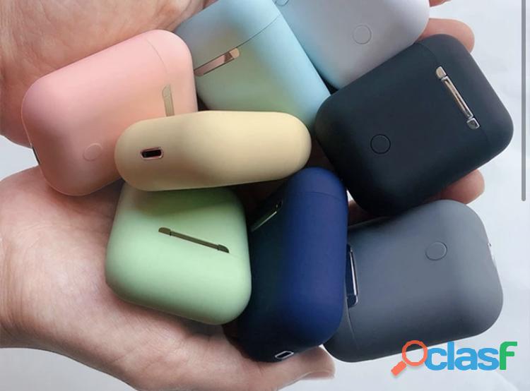 Fones de ouvido bluetooth colorido i12 tws sem fio com