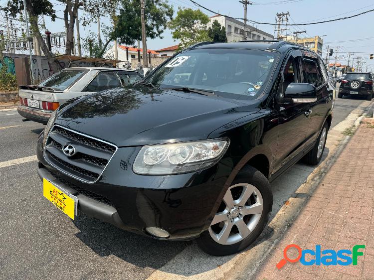 HYUNDAI SANTA FE GLS 2.7 V6 4X4TIPTRONIC PRETO 2009 2.7