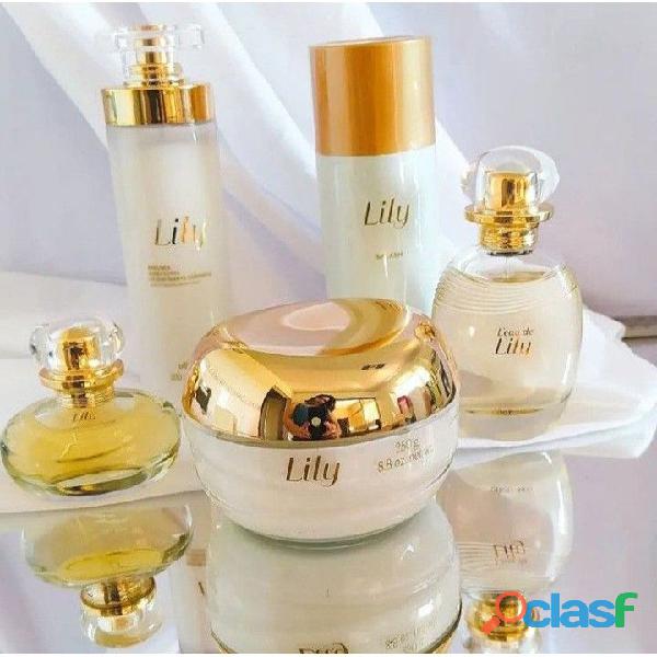 KIT lili creme e perfume acetinado corpo e mãos hidratante