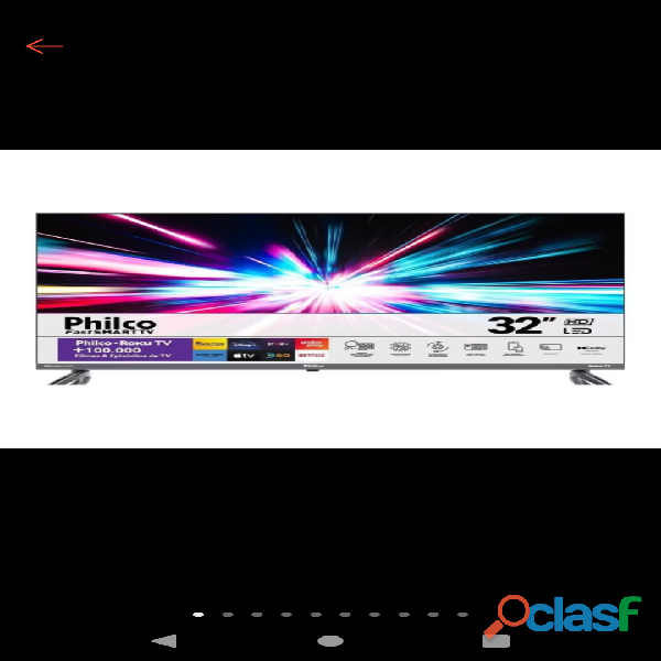 Smart TV Philco 32'' PTV32E3ERSGB Led Roku HDMI Space Gray