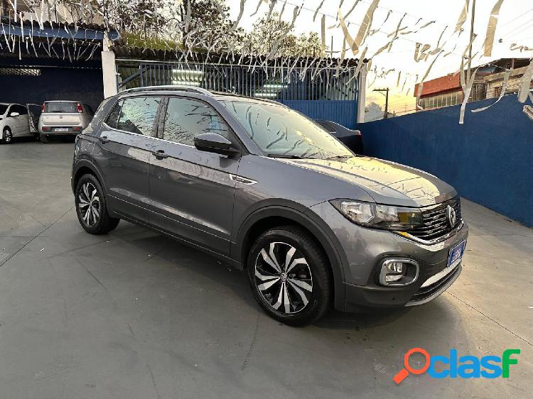 VOLKSWAGEN T-CROSS HIGHLINE 1.4 TSI FLEX 16V 5P AUT CINZA