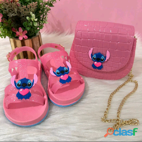 Dê uma olhada em Kit Infantil Stitch Sandália