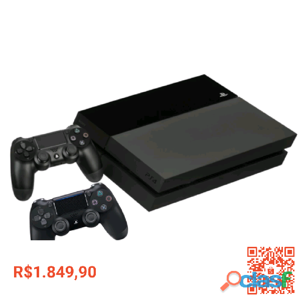 Playstation 4 Video Game Ps4 500Gb com 2 controles + jogo