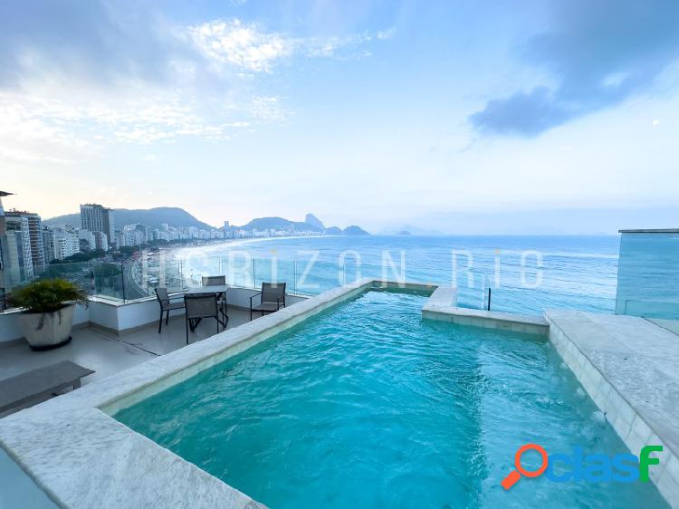 Cobertura de 3 suítes em Copacabana com piscina privada