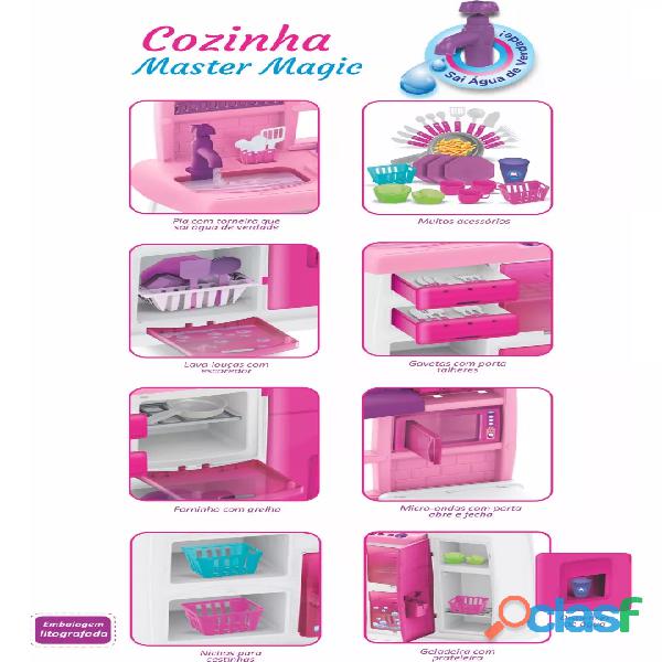 Cozinha Master Magic Toys Infantil Com Acessórios