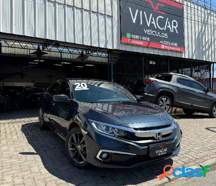 HONDA CIVIC SEDAN EXL 2.0 FLEX 16V AUT.4P AZUL 2020 2.0 FLEX