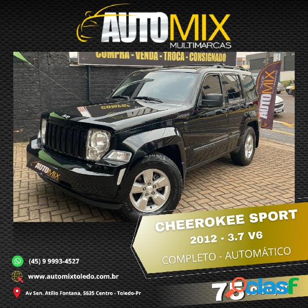 JEEP CHEROKEE SPORT 3.7 4X4 V6 12V AUT. PRETO 2012 3.7