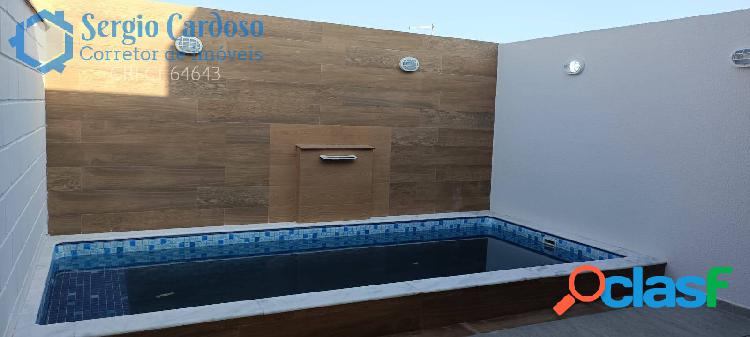 CASA NOVA 2 QUARTOS PISCINA 850 M DA PRAIA iTANHAÉM SP