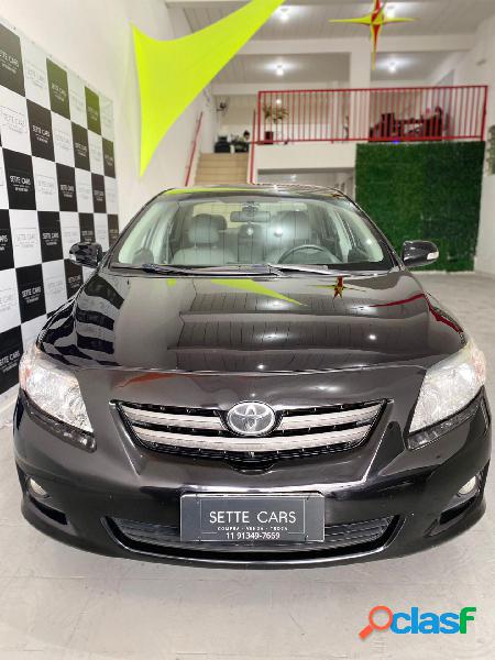 TOYOTA COROLLA XLI 1.81.8 FLEX 16V AUT. PRETO 2009 1.8 FLEX