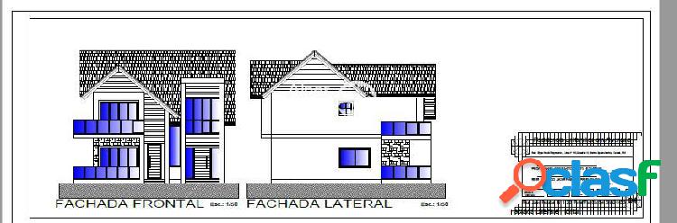 VENDE-SE TERRENO COM 777 m² E PROJETO APROVADO PARA