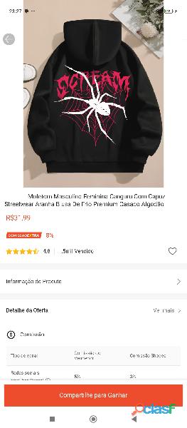 Moleton masculino