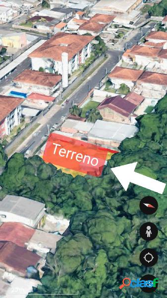 Terreno com 1.052 em Flores/ Em frente ao condomínio