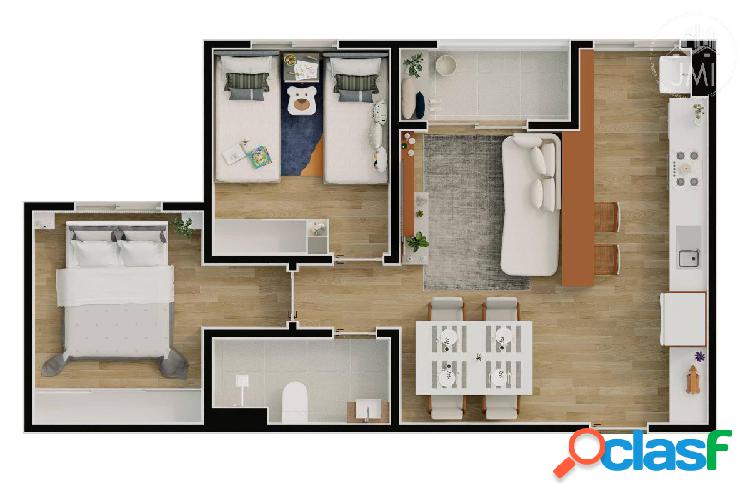 Apartamento com 2 quartos, 48,40m², à venda em Jacareí,