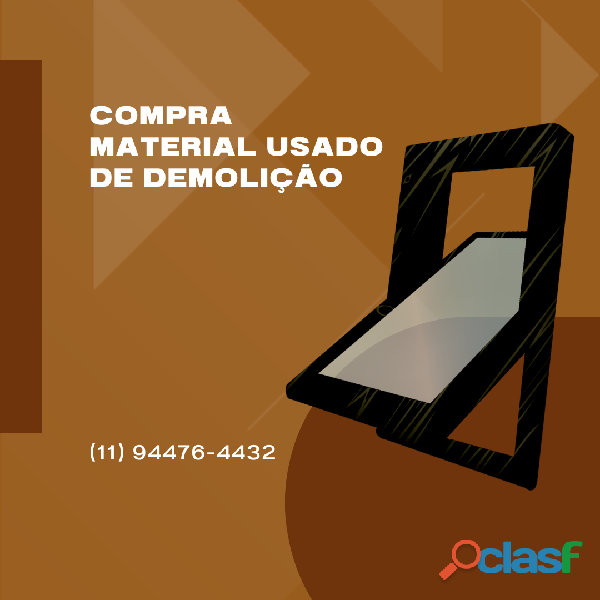 Compra de Materiais Usados e Serviços de Serralheria