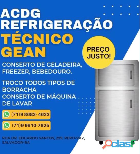 Conserto de geladeira, bebedouro e freezer em Salvador Bahia